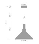 Pendant lamps - Step Into Design NORDIC WOODY White and Wood 35 cm Pendant ST-5097B - product 8