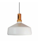 Pendant lamps - Step into Design NORDIC WOODY white wood pendant lamp 35 cm ST-5097A - product 1