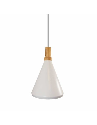 Step Into Design NORDIC WOODY White wood 25 cm Pendant ST-5097c
