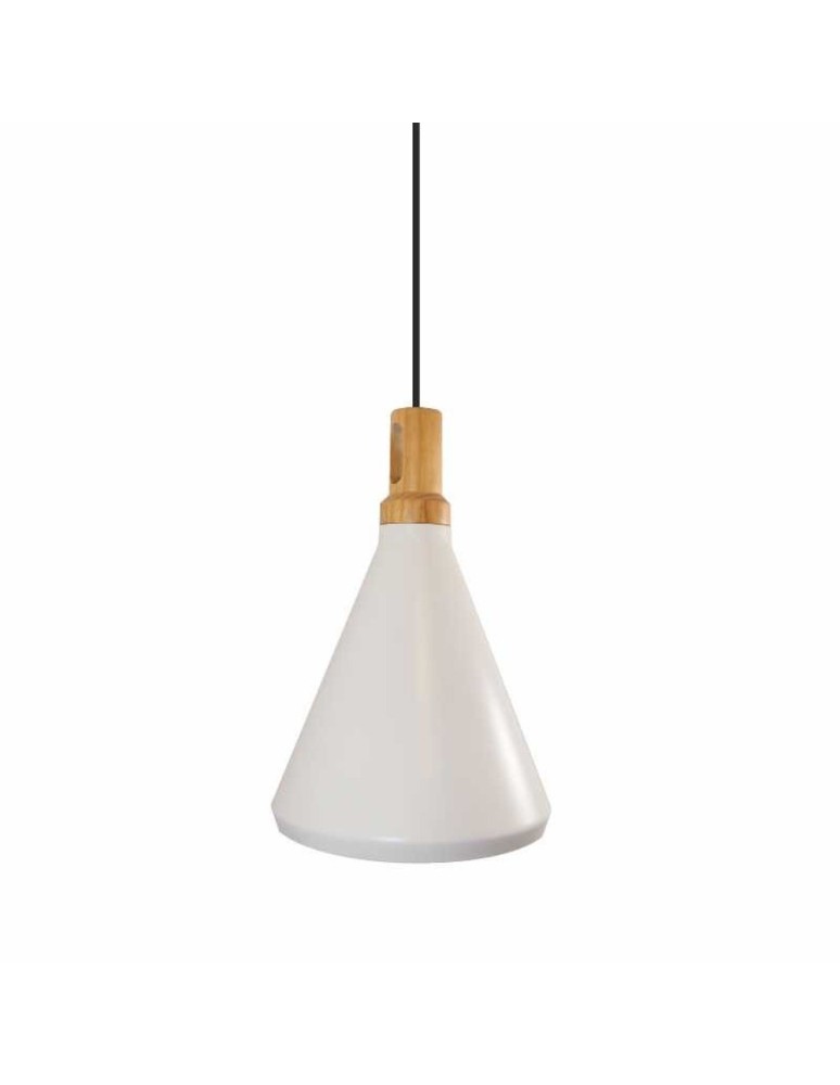 Pendant lamps - Step Into Design NORDIC WOODY White wood 25 cm Pendant ST-5097c - product kolory-swiatla.pl 1