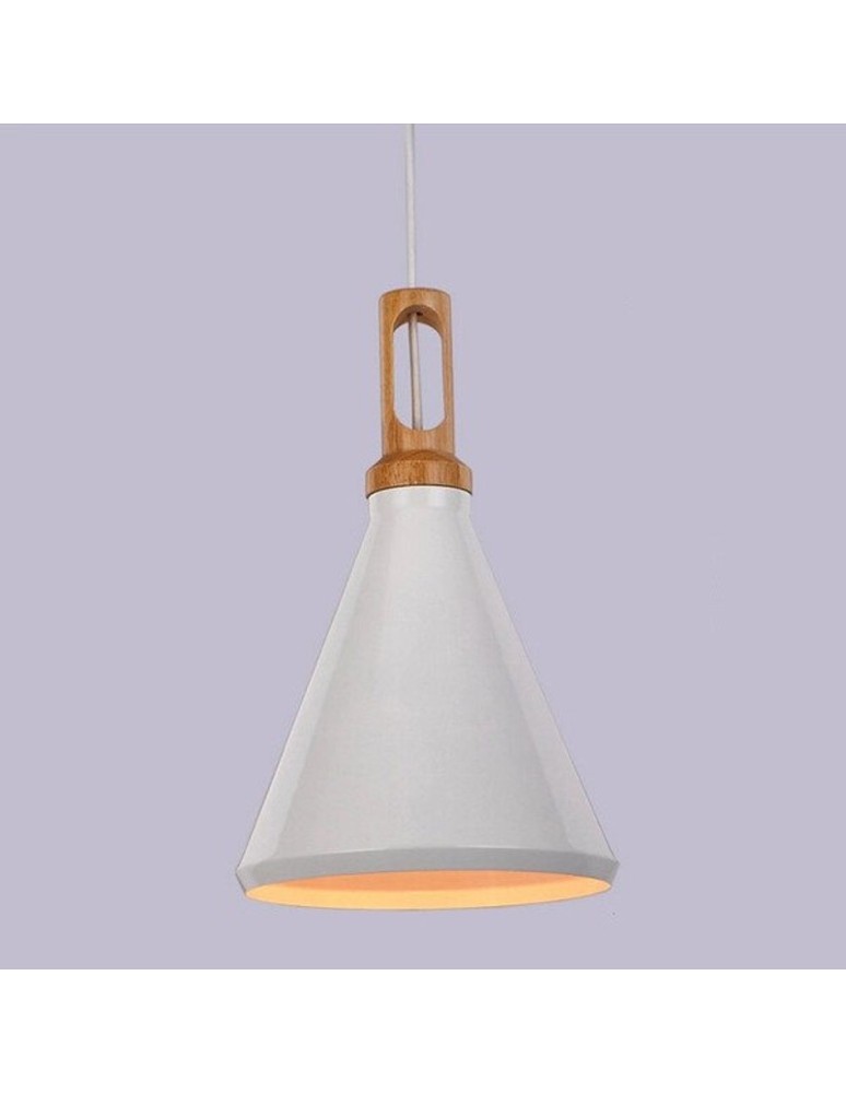 Pendant lamps - Step Into Design NORDIC WOODY White wood 25 cm Pendant ST-5097c - product kolory-swiatla.pl 2