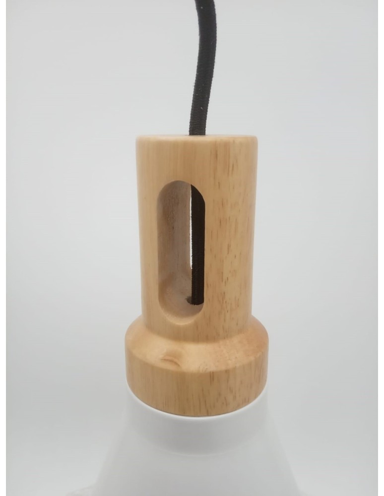 Pendant lamps - Step Into Design NORDIC WOODY White wood 25 cm Pendant ST-5097c - product kolory-swiatla.pl 3