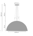 Designer pendant lamps - Step Into Design FROZEN GARDEN Black glossy 60 cm Hanging ST-7049 - product 8