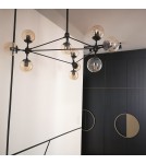 Designer pendant lamps - Step Into Design ASTRIFERO-15 with transparent shades 110 cm Pendant ST-9047-15 - product 8