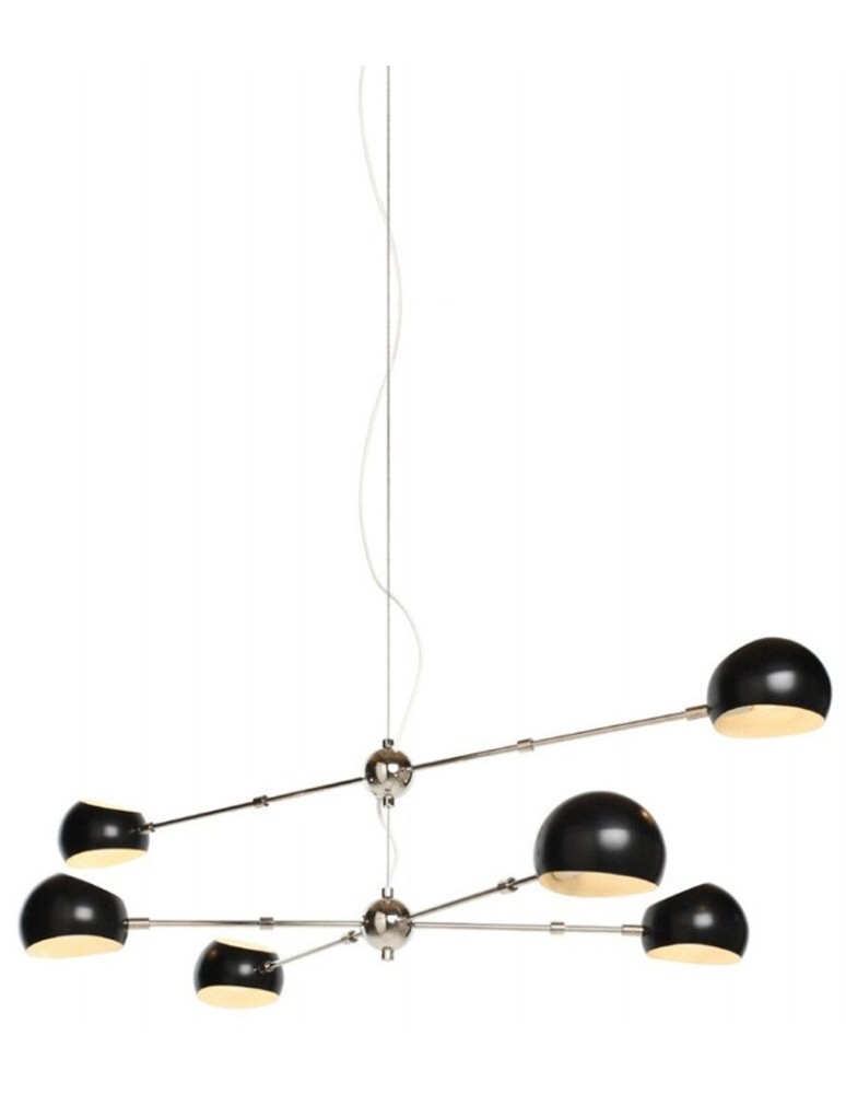 Pendant lamps - Step Into Design ASTRONOMY-6 Black 165 cm Pendant ST-5335-6 - product kolory-swiatla.pl 1