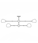 Pendant lamps - Step Into Design ASTRONOMY-6 Black 165 cm Pendant ST-5335-6 - product 6