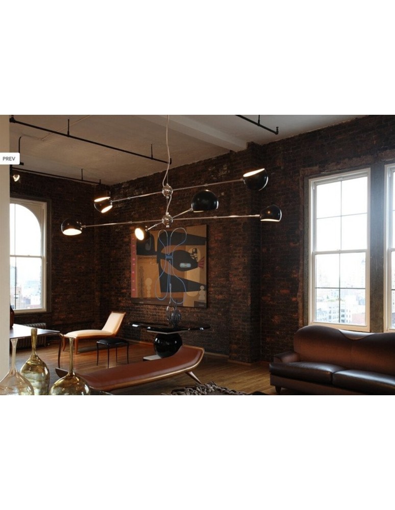 Pendant lamps - Step Into Design ASTRONOMY-6 Black 165 cm Pendant ST-5335-6 - product kolory-swiatla.pl 7