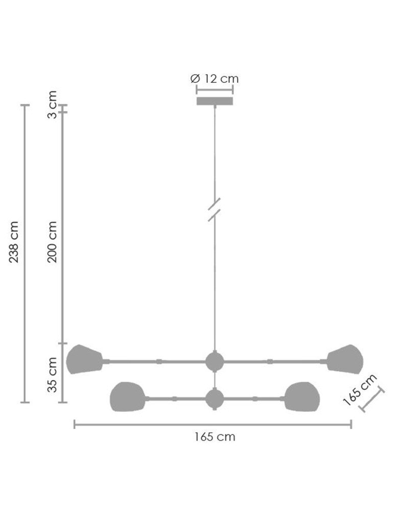 Pendant lamps - Step Into Design ASTRONOMY-6 Black 165 cm Pendant ST-5335-6 - product kolory-swiatla.pl 9