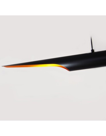 Step into Design Lampa Wisząca BLACK TUBE czarno złota 100 cm ST-0502-1 - produkt 2