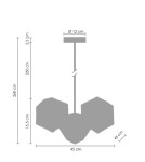 Pendant lamps - Step Into Design NEW GEOMETRY-3 Black Gold 45 cm Pendant ST-8861-3 - product 6