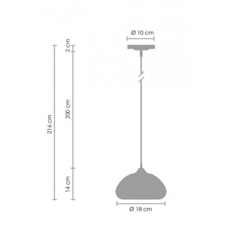 Step Into Design VICTORY GLOW S Miedziany 17 cm Wisząca ST-9002S