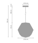 Pendant lamps - Step into Design FUTURI STAR copper 32cm pendant lamp (ST-5001-S cooper) - product 5