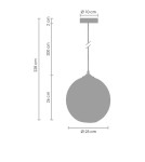 Pendant lamps - Step Into Design LOVE BOMB Gray 25 cm Hanging ST-5012 - product 7