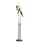 Gold floor lamps - Step Into Design GOLDEN PIPE-3 Black Gold 180 cm ST-5718-3 Standing - product 1