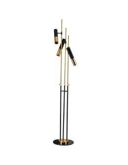 Step Into Design GOLDEN PIPE-3 Black Gold 180 cm ST-5718-3 Standing