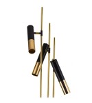Gold floor lamps - Step Into Design GOLDEN PIPE-3 Black Gold 180 cm ST-5718-3 Standing - product 2
