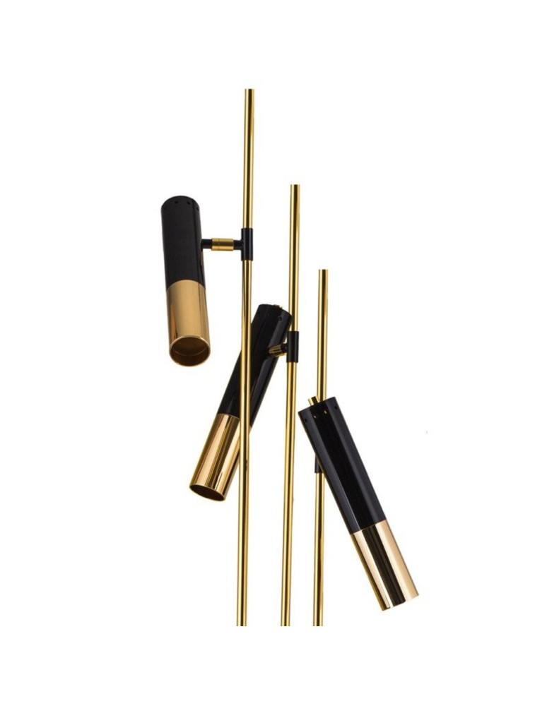 Gold floor lamps - Step Into Design GOLDEN PIPE-3 Black Gold 180 cm ST-5718-3 Standing - product kolory-swiatla.pl 2