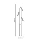 Gold floor lamps - Step Into Design GOLDEN PIPE-3 Black Gold 180 cm ST-5718-3 Standing - product 7