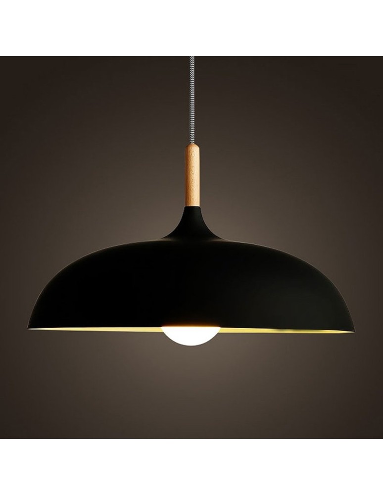 Pendant lamps - Step into Design SAUCER pendant lamp black 45 cm ST-5219 black - product kolory-swiatla.pl 1