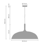 Pendant lamps - Step into Design SAUCER pendant lamp black 45 cm ST-5219 black - product 8