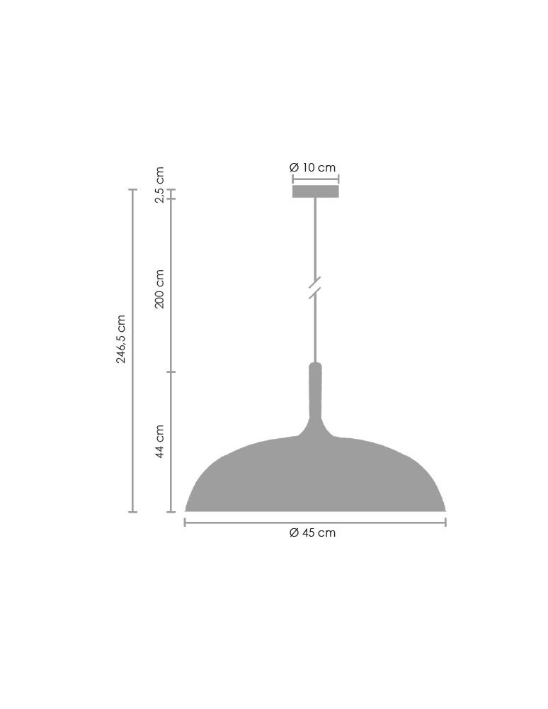 Pendant lamps - Step into Design SAUCER pendant lamp black 45 cm ST-5219 black - product kolory-swiatla.pl 8