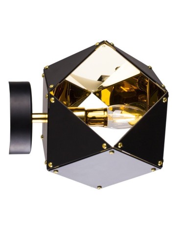 Step Into Design NEW GEOMETRY-1 Black Gold 15.5 cm Wall lamp ST-8861-1 - product 2