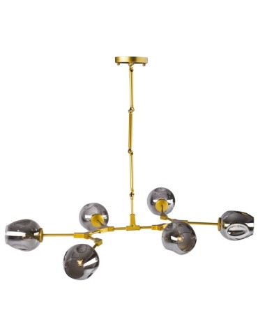 Step Into Design MODERN ORCHID-6 gold Grey 130 cm Pendant ST-1232-6