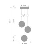 Pendant lamps - Step Into Design STARLIGHT-3 crystal 18 cm Pendant ST-9228-3 - product 6