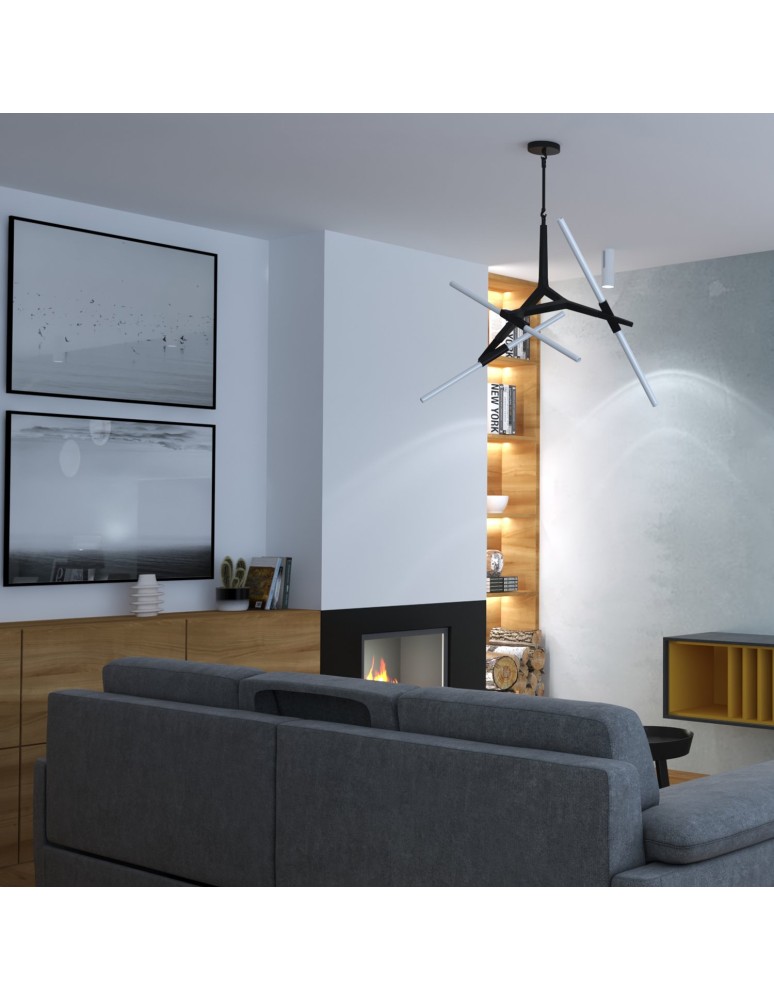 Designer pendant lamps - Step Into Design STICKS-6 Gold Pendant ST-1001-6 Gold - product kolory-swiatla.pl 11