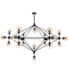 Pendant lamps - Step Into Design ASTRIFERO-21 Amber Black 165 cm Pendant ST-9047-21 - product 2