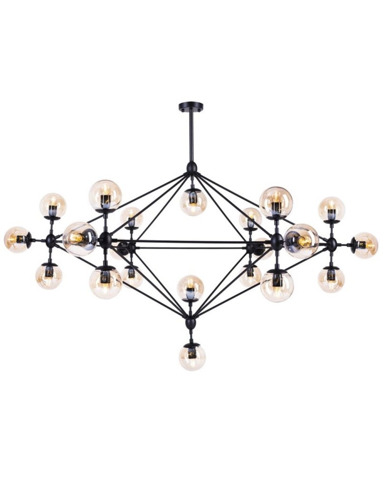 Pendant lamps - Step Into Design ASTRIFERO-21 Amber Black 165 cm Pendant ST-9047-21 - product kolory-swiatla.pl 2