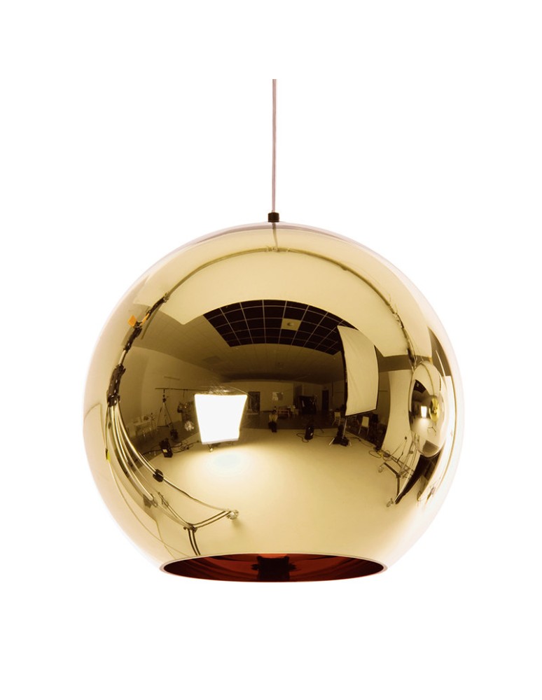 Pendant lamps - Step into Design MIRROR GLOW Pendant Lamp - M gold 30 cm ST-9021-M gold - product kolory-swiatla.pl 1