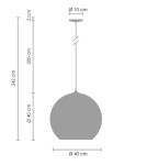 Pendant lamps - Step into Design MIRROR GLOW Pendant Lamp - L copper 40 cm ST-9021-L copper. - product 8