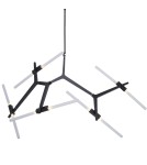 Designer pendant lamps - Step Into Design STICKS-6 Pendant lamp black ST-1001-6 black - product 2