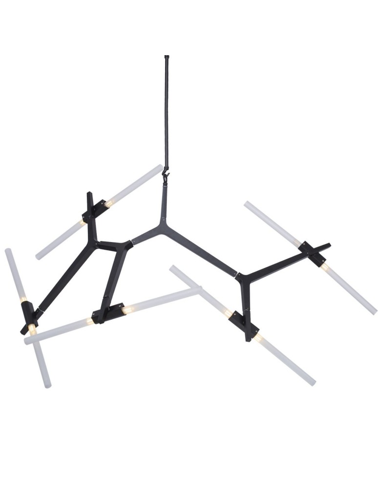 Designer pendant lamps - Step Into Design STICKS-6 Pendant lamp black ST-1001-6 black - product kolory-swiatla.pl 2