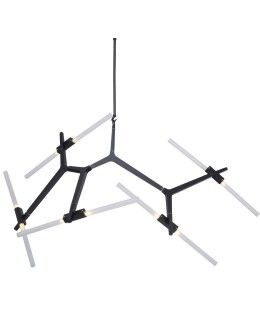 Step Into Design STICKS-6 Lampa wisząca czarna ST-1001-6 black - produkt 2