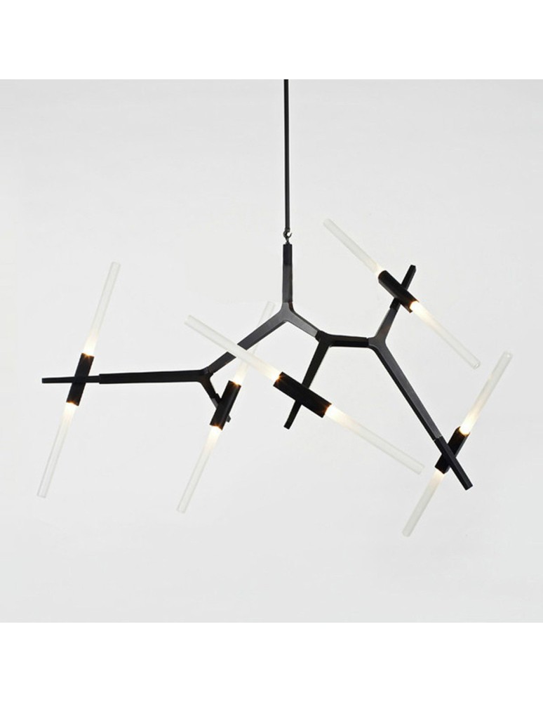 Designer pendant lamps - Step Into Design STICKS-6 Pendant lamp black ST-1001-6 black - product kolory-swiatla.pl 3