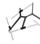 Designer pendant lamps - Step Into Design STICKS-6 Pendant lamp black ST-1001-6 black - product 4