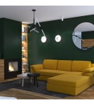 Designer pendant lamps - Step Into Design STICKS-6 Pendant lamp black ST-1001-6 black - product 8