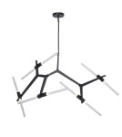 Designer pendant lamps - Step Into Design STICKS-10 Pendant lamp black ST-1001-10 black - product 1