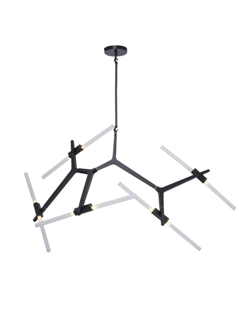 Designer pendant lamps - Step Into Design STICKS-10 Pendant lamp black ST-1001-10 black - product kolory-swiatla.pl 1