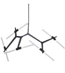 Designer pendant lamps - Step Into Design STICKS-10 Pendant lamp black ST-1001-10 black - product 2