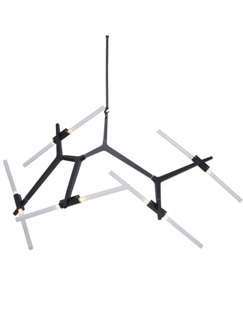 Designer pendant lamps - Step Into Design STICKS-10 Pendant lamp black ST-1001-10 black - product kolory-swiatla.pl 2