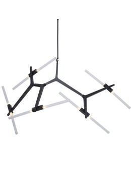 Step Into Design STICKS-10 Lampa wisząca  czarna ST-1001-10 black - produkt 2