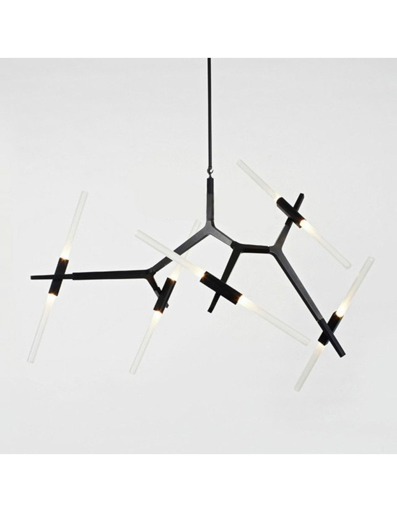 Designer pendant lamps - Step Into Design STICKS-10 Pendant lamp black ST-1001-10 black - product kolory-swiatla.pl 3