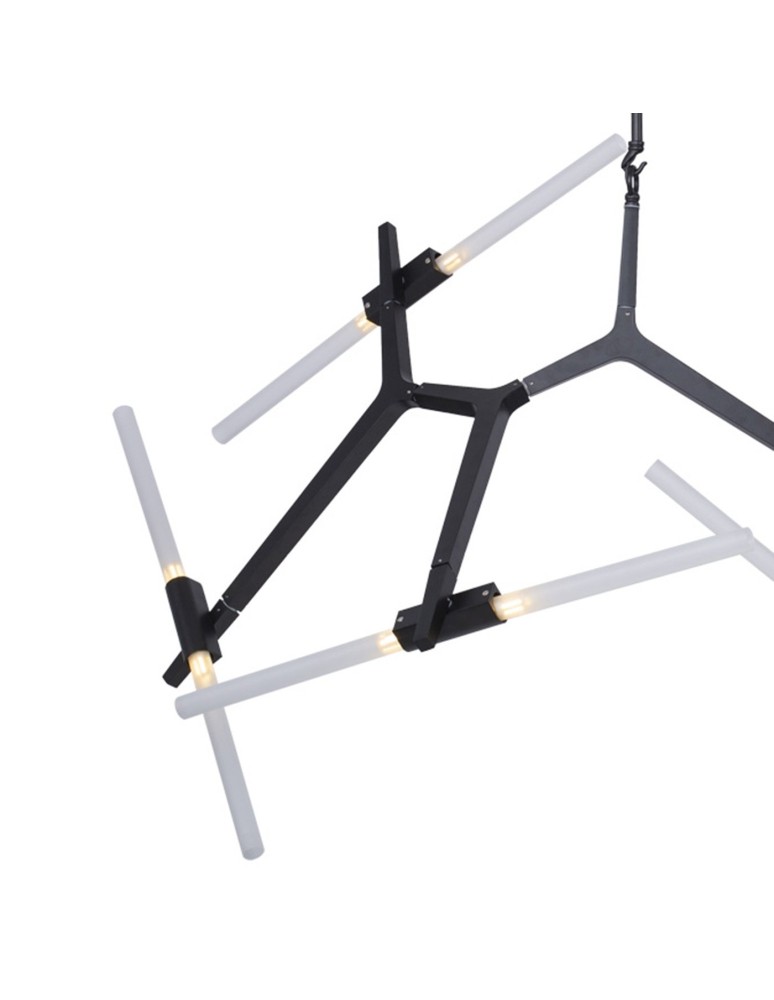 Designer pendant lamps - Step Into Design STICKS-10 Pendant lamp black ST-1001-10 black - product kolory-swiatla.pl 4