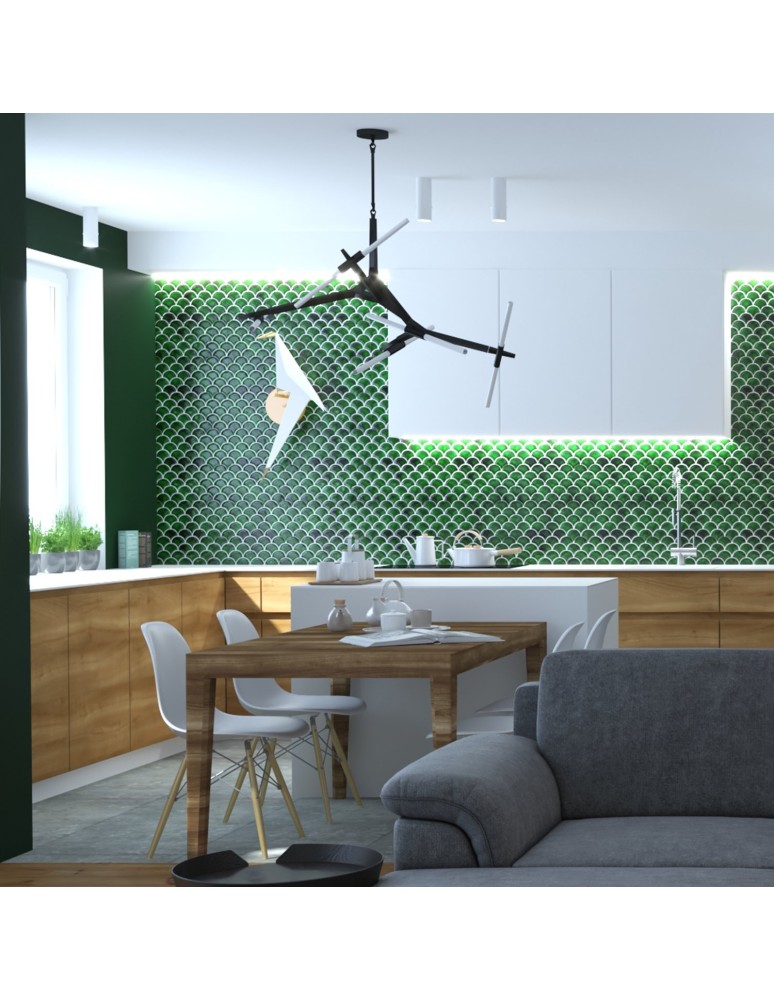 Designer pendant lamps - Step Into Design STICKS-10 Pendant lamp black ST-1001-10 black - product kolory-swiatla.pl 14