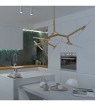 Designer pendant lamps - Step Into Design STICKS-10 Pendant lamp black ST-1001-10 black - product 15