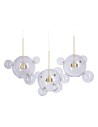 Step into Design Wisząca BUBBLES-14 LED Transparentny - Złoty 3000K