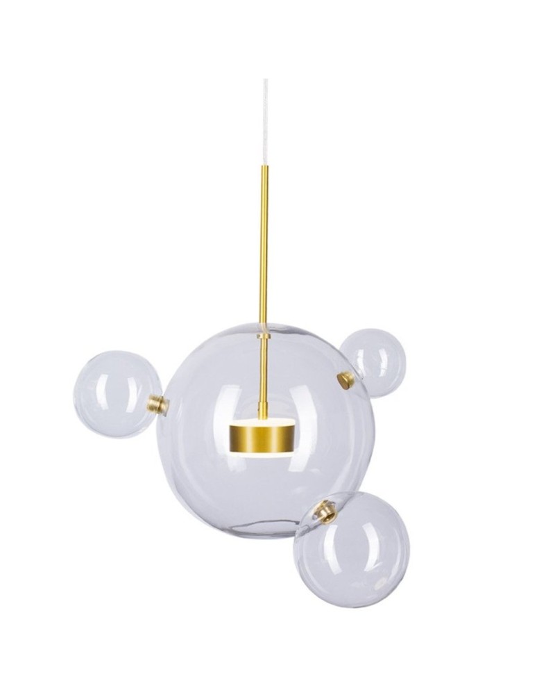 Pendant lamps - Step into Design Hanging BUBBLES 3+1 LED Transparent - Gold - product kolory-swiatla.pl 1